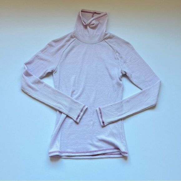 Free People Hi Hon Turtleneck Top In Lilac Size X-Small NWT - Picture 2 of 6